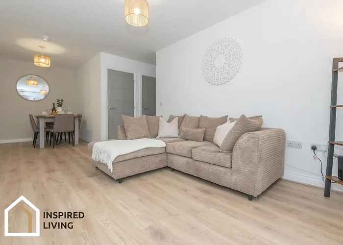 Stylish & Modern 2 Bed 2 Bath With Free Parking 公寓 利兹